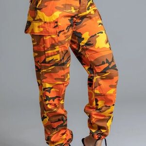 Rothco Orange and Brown Camouflage Joggers
